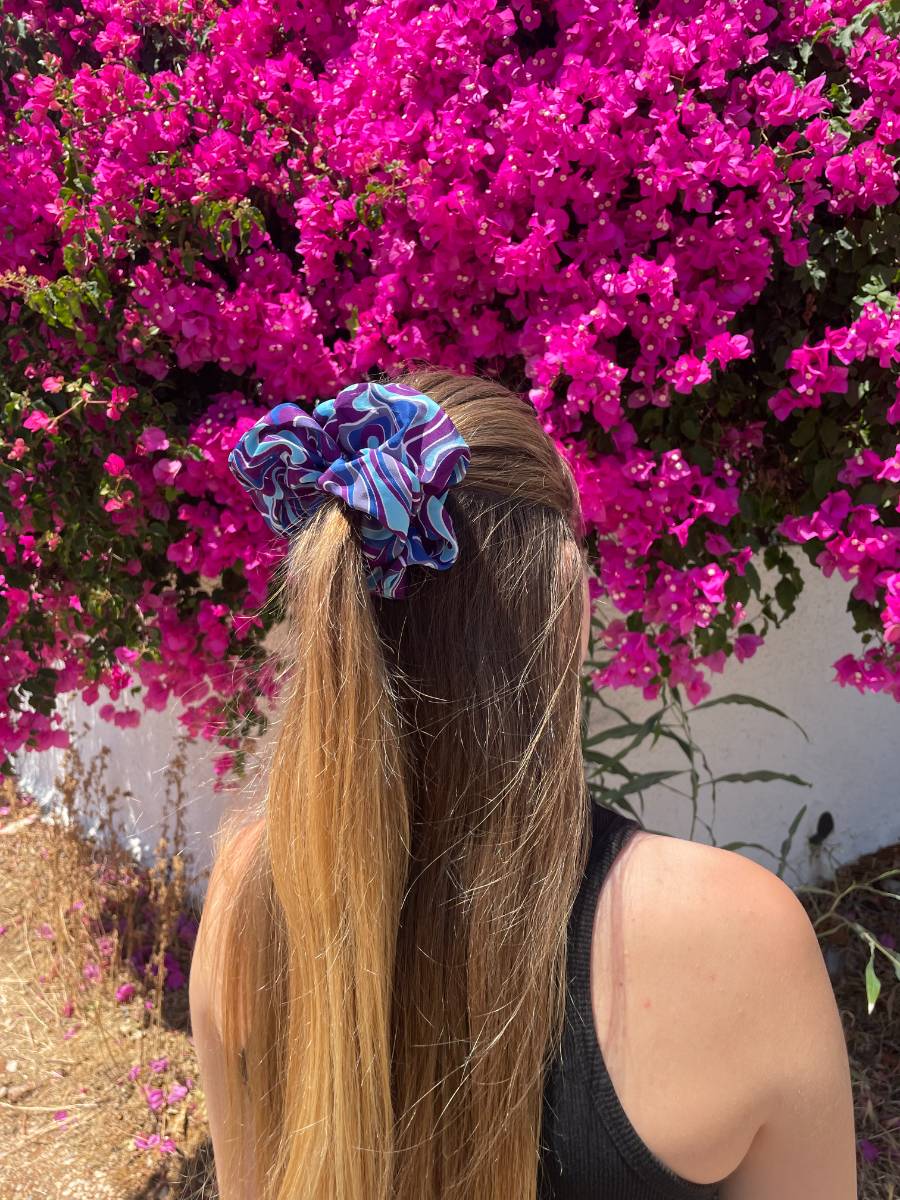 Midnight Lagoon Medium Scrunchie