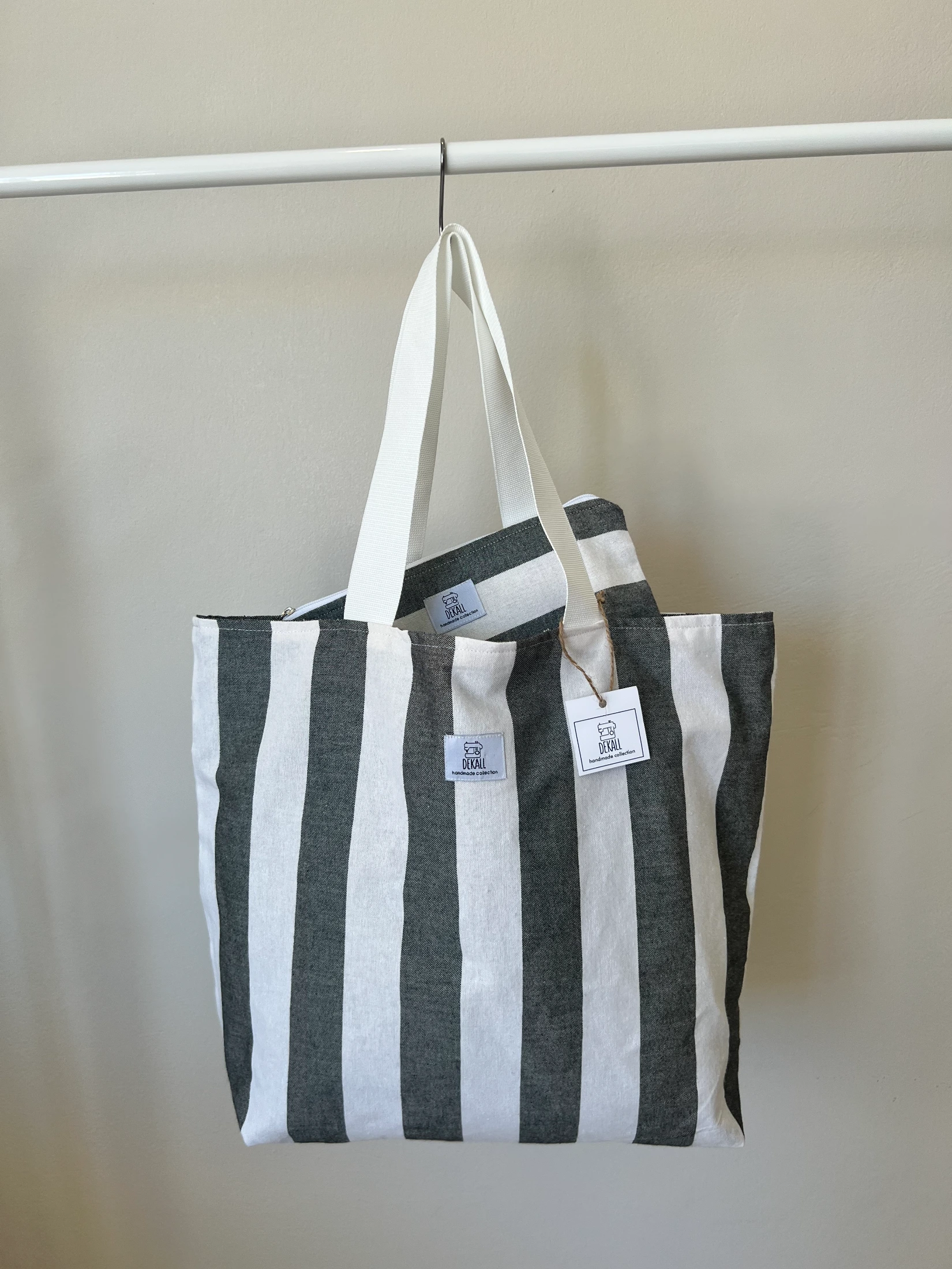Charcoal Coast Beach Bag & Pouch Set