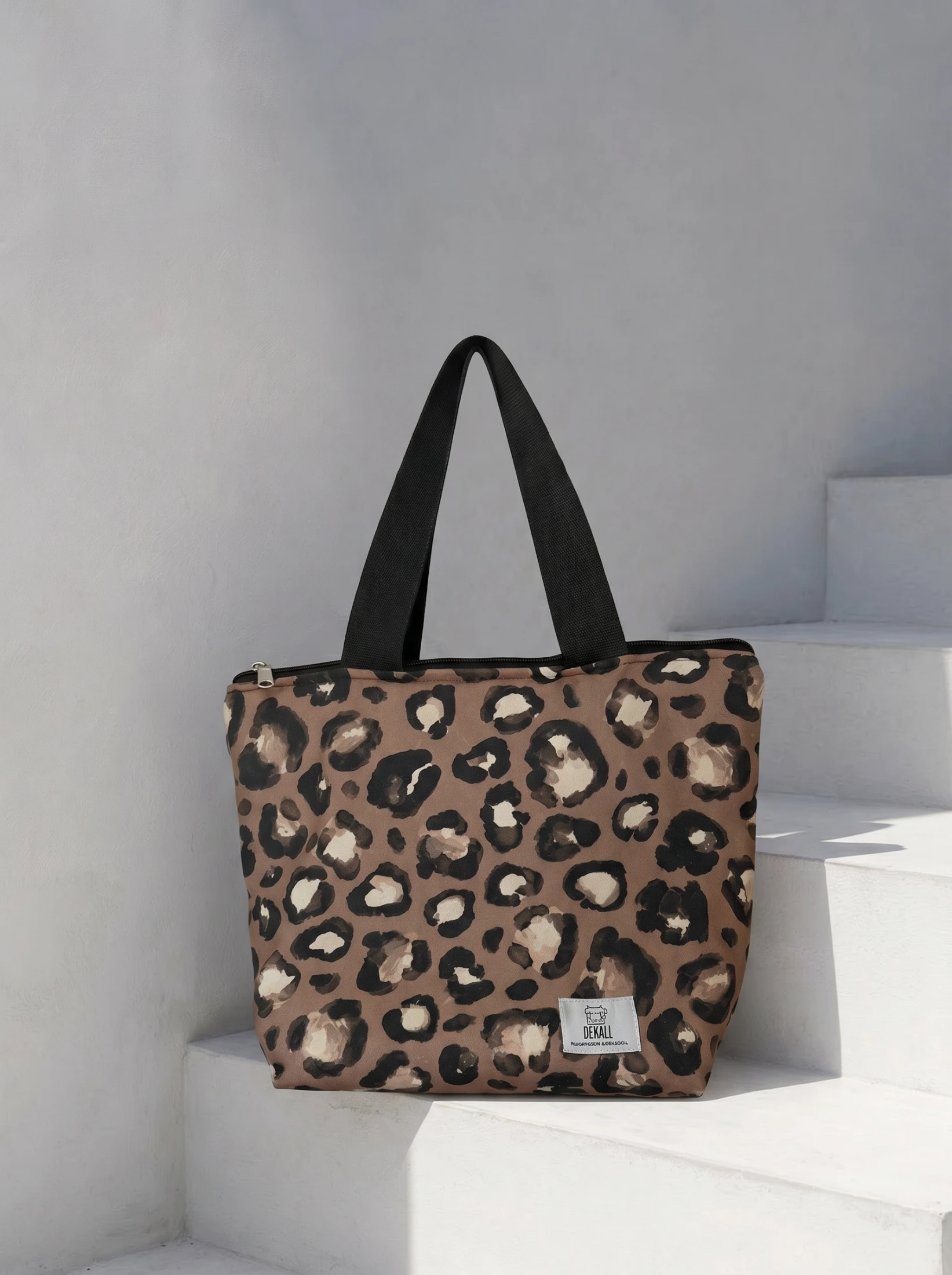 Χειροποίητη τσάντα Tote Bag Leopard Pattern – Dekall