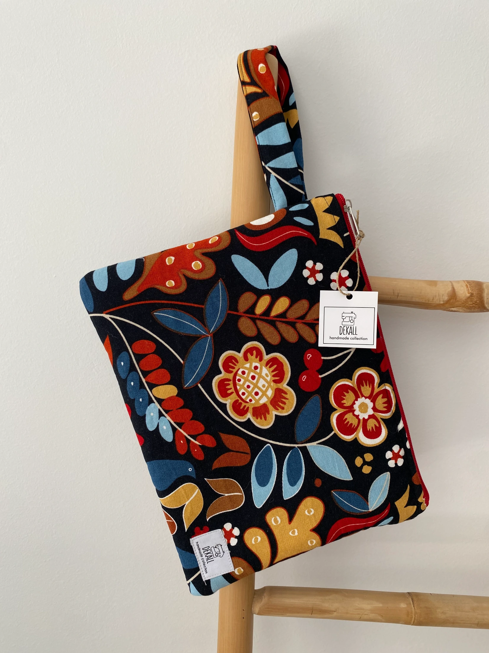 Χειροποίητη τσάντα Τσάντα χειρός Retro Flowers – Dekall