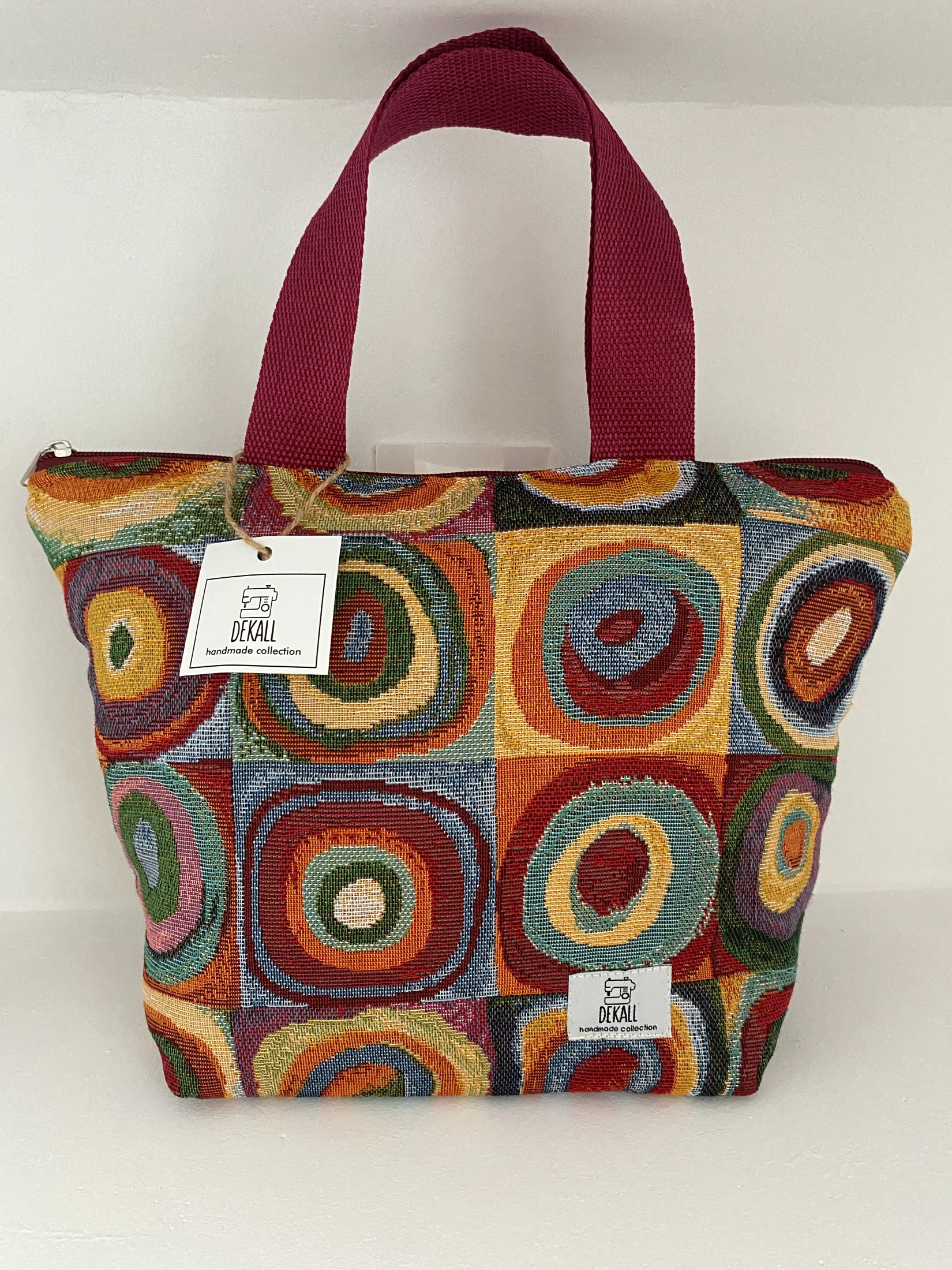 Tote Bag Colorful Circles Pattern - φωτογραφία 1