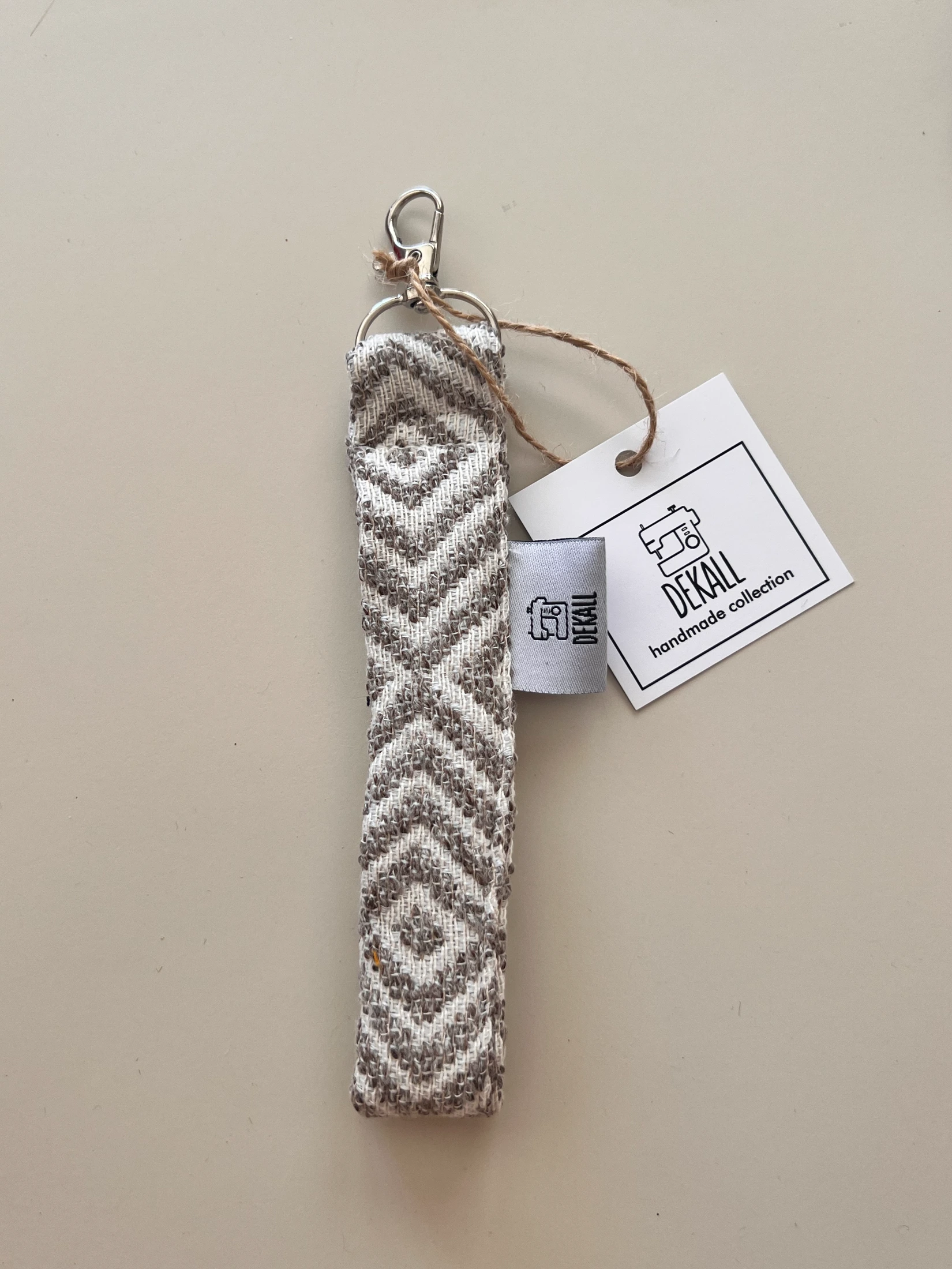 Key Chains Beige Diamonds  - φωτογραφία 1
