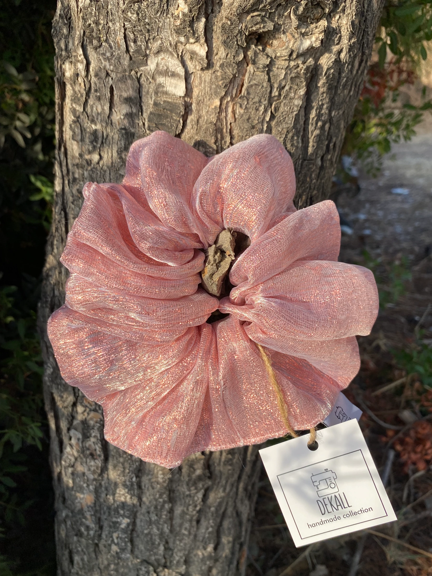 Scrunchie Crystal Pink - φωτογραφία 1