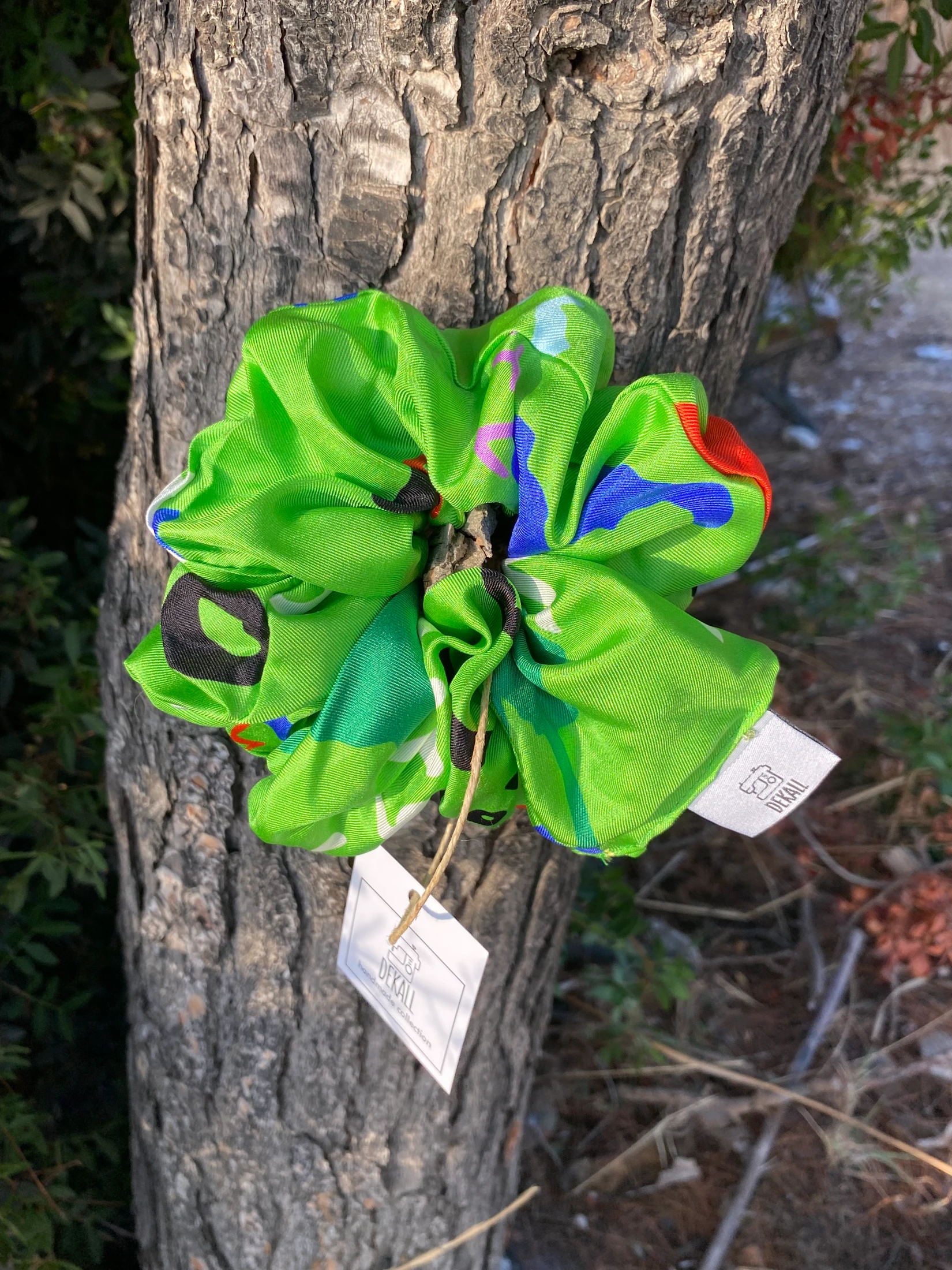 Scrunchie Green Storm - φωτογραφία 1