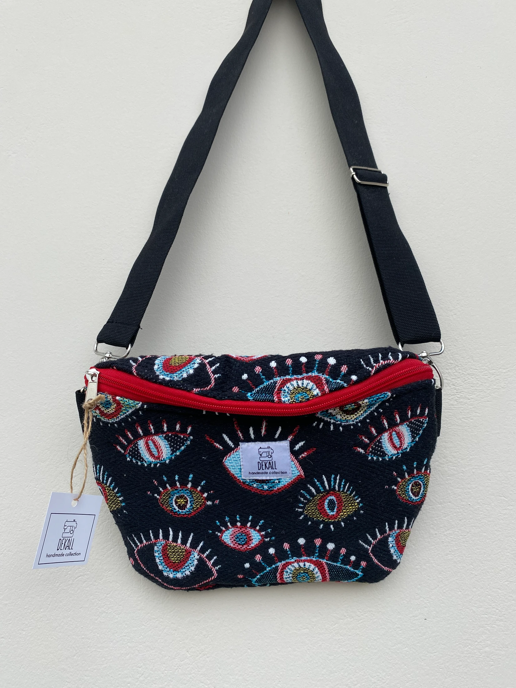Belt Bag Black Eye Pattern - φωτογραφία 2